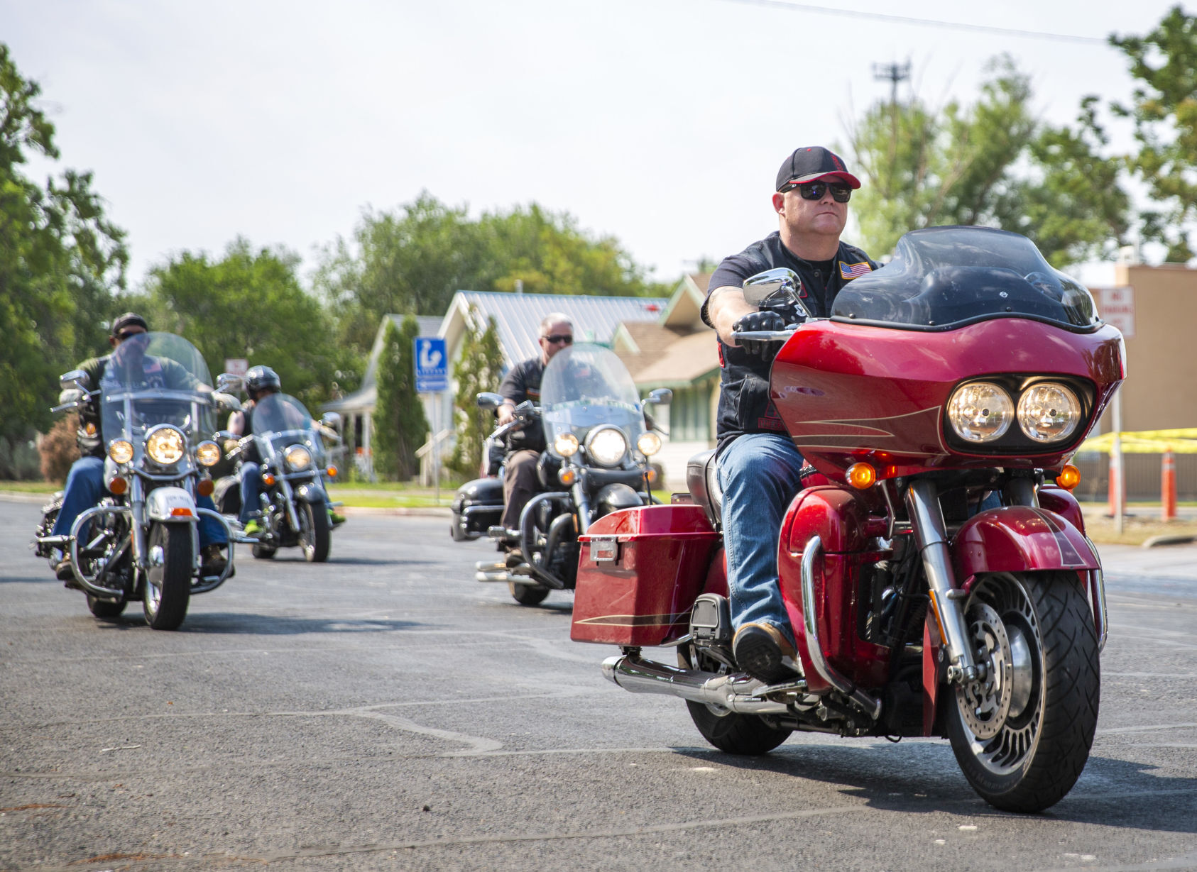 Veterans motorcycle ride